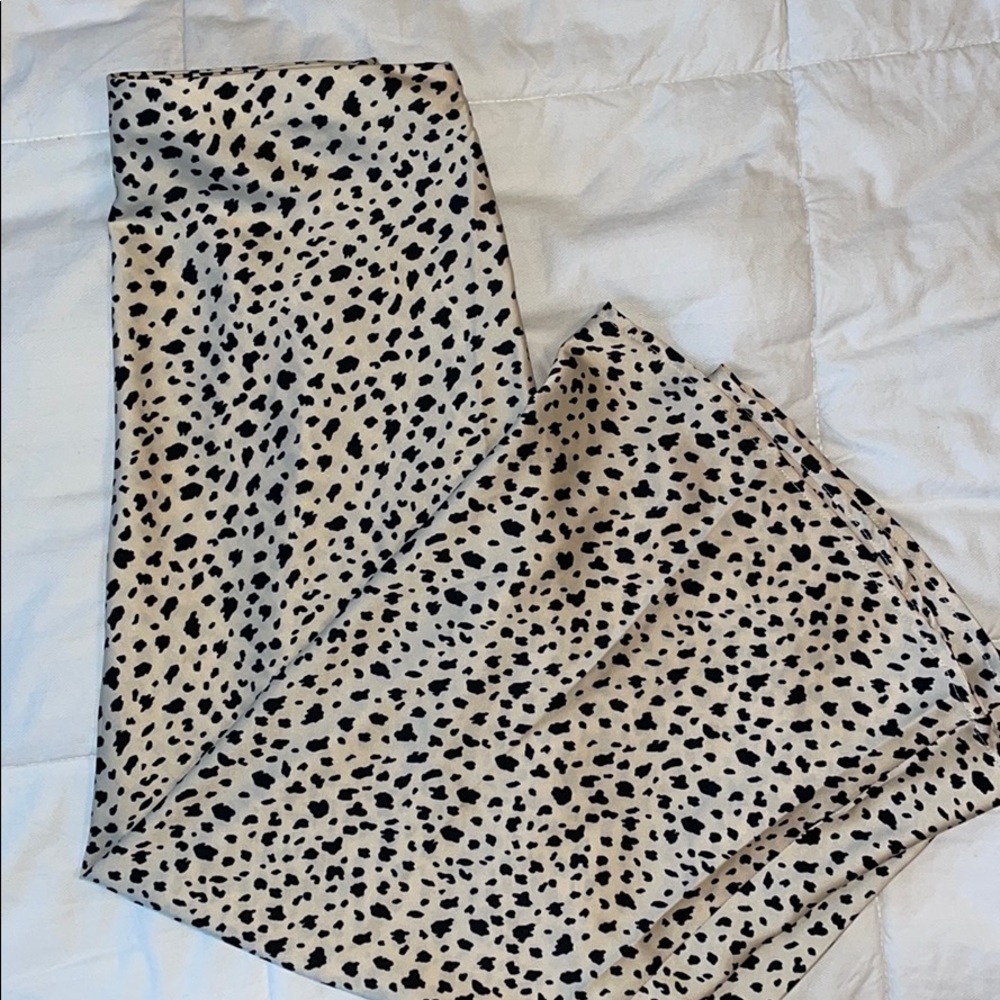 Spotted midi skirt
